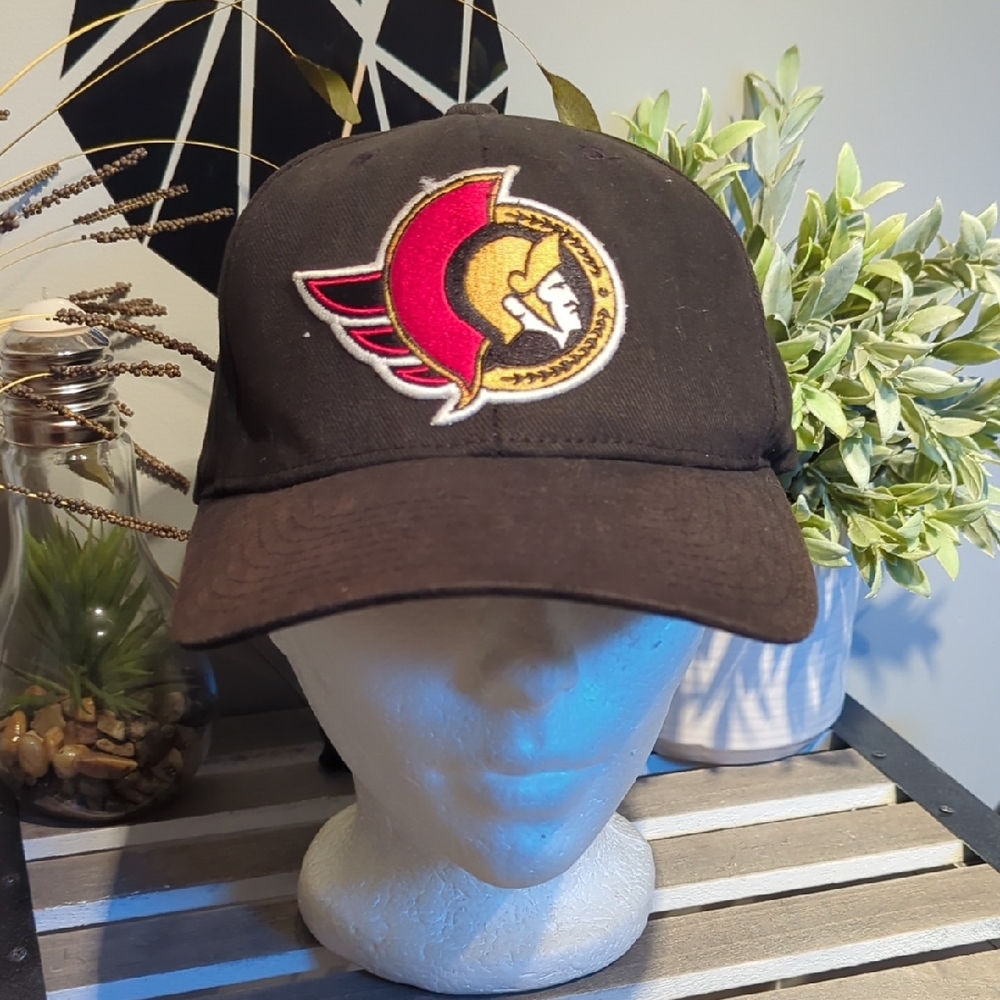 Black and Red Embroidered Logo Cap